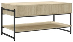 vidaXL Τραπεζάκι Σαλονιού Sonoma Δρυς 90x50x45 εκ. Επεξεργασμένο Ξύλο