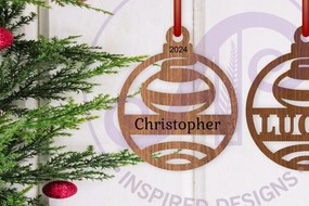 Intra απο ξύλο plywood 3mm-4mm πάχος - Χριστουγεννιάτικο στολίδι για μπούκλες Laser Cut Δίασταση 6x6 cm INTRAFABR-107139553