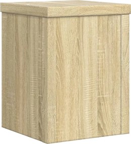 vidaXL Βάσεις Φυτών 2 Τεμ. Sonoma Δρυς 15x15x20 εκ. Επεξεργασμένο Ξύλο