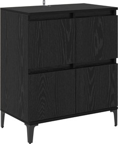 vidaXL Πλαϊνό γραφείο Μαύρη Οξυά 60 x 35 x 70 cm