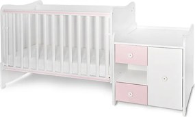 BED MINI MAX NEW 190/72 COLOUR WHITE/ORCHID PINK