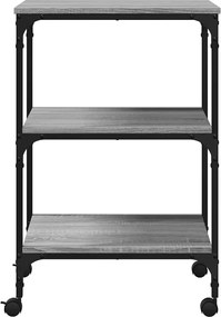 vidaXL Βάση Εκτυπωτή 3 Επιπέδων Γκρι Sonoma 50x41x75 εκ Επεξ. Ξύλο