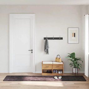 vidaXL Χαλί Πλενόμενο Ανθρακί 80 x 300 εκ.