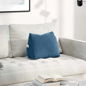 vidaXL Μαξιλάρι Πλάτης Μπλε 45 x 35 x 20 cm Υφασμάτινο Κορντουρά