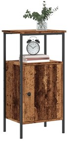 ντουλάπι κομοδίνου Παλιό ξύλο 41x31x80 cm Κατασκευασμένο ξύλο