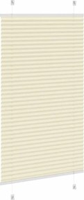 vidaXL Πλισέ περσίδα Κρέμα 75x150 cm Πλάτος υφάσματος 74,4 cm