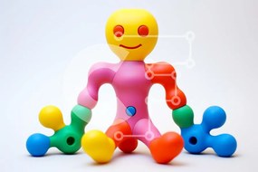 Intra Συλλεκτικό Ξύλινο Παζλ Plywood  4mm - Πολύχρωμο παιχνίδι που κάθεται κάτω Σε Ξύλινο Κουτί - Διαστάσεις: 10x10 cm – 25 κομμάτια