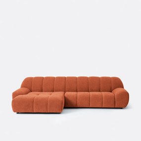 Γωνιακός καναπές αριστερός, ύφασμα jaguar, Nuria