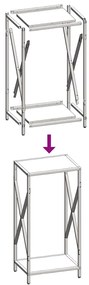 Ράφι για καυσόξυλα Ανθρακί 34x25x70 cm Ατσάλι ψυχρής έλασης 864321
