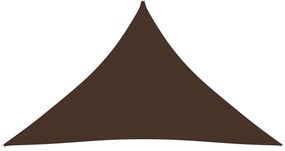 Πανί Σκίασης Τρίγωνο Καφέ 3,5 x 3,5 x 4,9 μ. από Ύφασμα Oxford