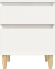 vidaXL Κομοδίνα 2 τεμ. Λευκά 40 x 35 x 50 εκ.