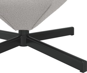 vidaXL Κάθισμα-αυγό Ανοιχτό γκρι 63 x 73 x 90 εκ ύφασμα