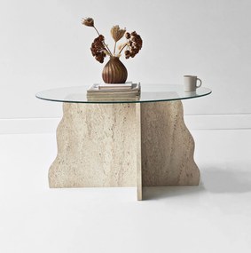 Coffee Table Butterfly - Travertine, Transparent Travertine
Transparent