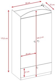 Ντουλάπα Babydreams Cartoon-Prasino-Zoo