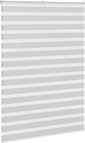 vidaXL Ζέβρα τυφλή Ανοιχτό Γκρι Πλάτος υφάσματος 160,9 εκ. Πολυεστέρας