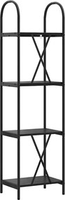 vidaXL Ράφι Βιβλίων 4 επιπέδων 40 x 30 x 146 εκ Επεξεργασμένο ξύλο