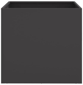 vidaXL Ζαρντινιέρα Μαύρη 42x40x39 εκ. από Χάλυβα