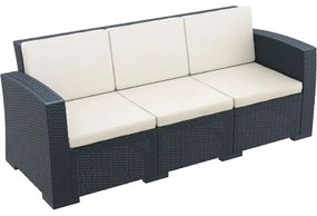 SIESTA MONACO DARK GREY 3ΘΕΣ.ΚΑΝΑΠΕΣ ΜΕ ΜΑΞ. ΠΟΛ/ΝΙΟΥ 198Χ79Χ79εκ.53.0819