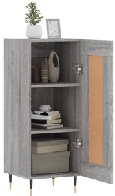 vidaXL Ντουλάπι Γκρι Sonoma 34,5x34x90 εκ. από Επεξεργασμένο Ξύλο