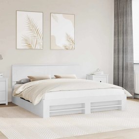 vidaXL Σκελετός Κρεβατιού Λευκό 180 x 200 cm Επεξεργασμένο ξύλο