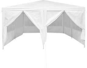 vidaXL Σκηνή Πάρτυ Λευκό 400 x 400 x 266 εκ Πολυαιθυλένιο
