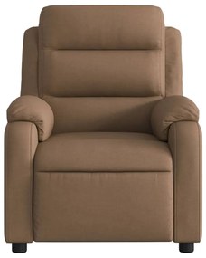vidaXL Πολυθρόνα Μασάζ Ανακλινόμενη Καφέ Υφασμάτινη