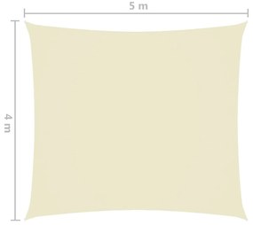 vidaXL Πανί Σκίασης Ορθογώνιο Κρεμ 4 x 5 μ. από Ύφασμα Oxford
