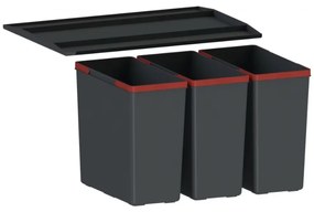 Franke Easysort 600-3-0 Εργονομικός Κάδος Απορριμάτων 42lt