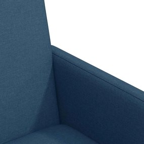 vidaXL Καρέκλες φαγητού με τροχούς 2 pcs Μπλε 57 x 66 x 94 εκ ύφασμα