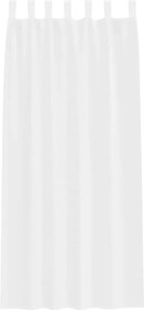 vidaXL Κουρτίνα βυσσινί 2 pcs Λευκό 225 x 140 εκ. Πολυεστέρας