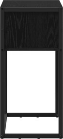 vidaXL End Table Μαύρη Οξυά 100 x 36 x 75 εκ. Επεξεργασμένο ξύλο