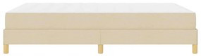vidaXL Κρεβάτι με ελατήρια Κρέμα, Καφέ 140 x 200 cm
