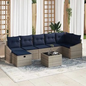 vidaXL Σετ Καναπέ με μαξιλάρι 5 pcs συνθετικό ρατάν