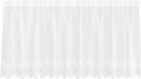 vidaXL Κουρτίνα Δαντέλας με κουρτίνες Λευκό 100 x 300 cm Πολυεστέρας