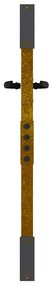 vidaXL Πόρτα Κήπου από Ατσάλι Corten 85x75 εκ.