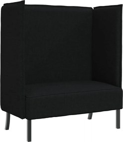 vidaXL Καναπές Υψηλής Πλάτης 101cm Μαύρο ύφασμα