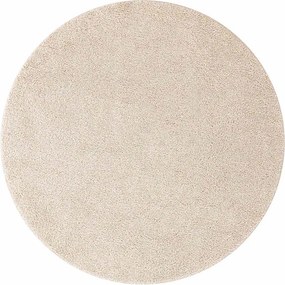 vidaXL Αντιολισθητικό Σαγκί Χαλάκι Κρεμ 90 x 90 cm PP