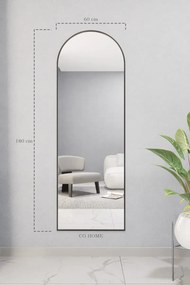 Stewehome Διακοσμητικός οβάλ καθρέφτης τοίχου MDF 180x60 cm