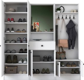 Έπιπλο Εισόδου Λευκό M2 179,4x37,3x182,8