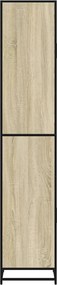 vidaXL Ντουλάπι μπάνιου Sonoma Oak 35x37,5x188,5 cm