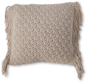 Decorative pillow S Line 43cm X 43cm με θήκη κροσσέ SS22-00E1