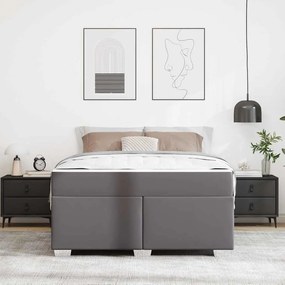 vidaXL Σκελετός Κρεβατιού Άλλο Γκρι 140 x 200 cm Τεχνητό δέρμα