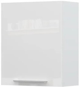 Ντουλάπι κρεμαστό Raval V7-60-1K-Λευκό - Λευκό γυαλιστερό