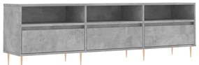 vidaXL Έπιπλο Τηλεόρασης Γκρι Σκυρ. 150x30x44,5 εκ. Επεξ. Ξύλο