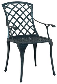 vidaXL Καρέκλα Κήπου Πράσινο 61 x 60.5 x 93 εκ. Αλουμίνιο