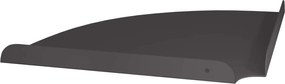 vidaXL Floating Ράφι Γωνίας με ράφι 2 pcs Μαύρο 30 x 30 x 2 εκ.