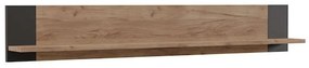 Ράφι Τοίχου Old Wood SO-OLDSHELF 115,6x17,6x20cm Sonoma-Black Aidonitsa