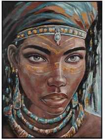 Πίνακας Καμβάς Woman Face 170-225-003 90x3x120cm Multi Κάθετοι Καμβάς