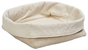 Καλάθι Ψωμιού AMN113 17x16x11cm Beige Espiel Βαμβάκι,Jute