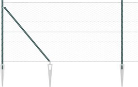 vidaXL Στύλος Περιφράξεων Πράσινο 10 x 1 μ (36 mm πλέγμα)